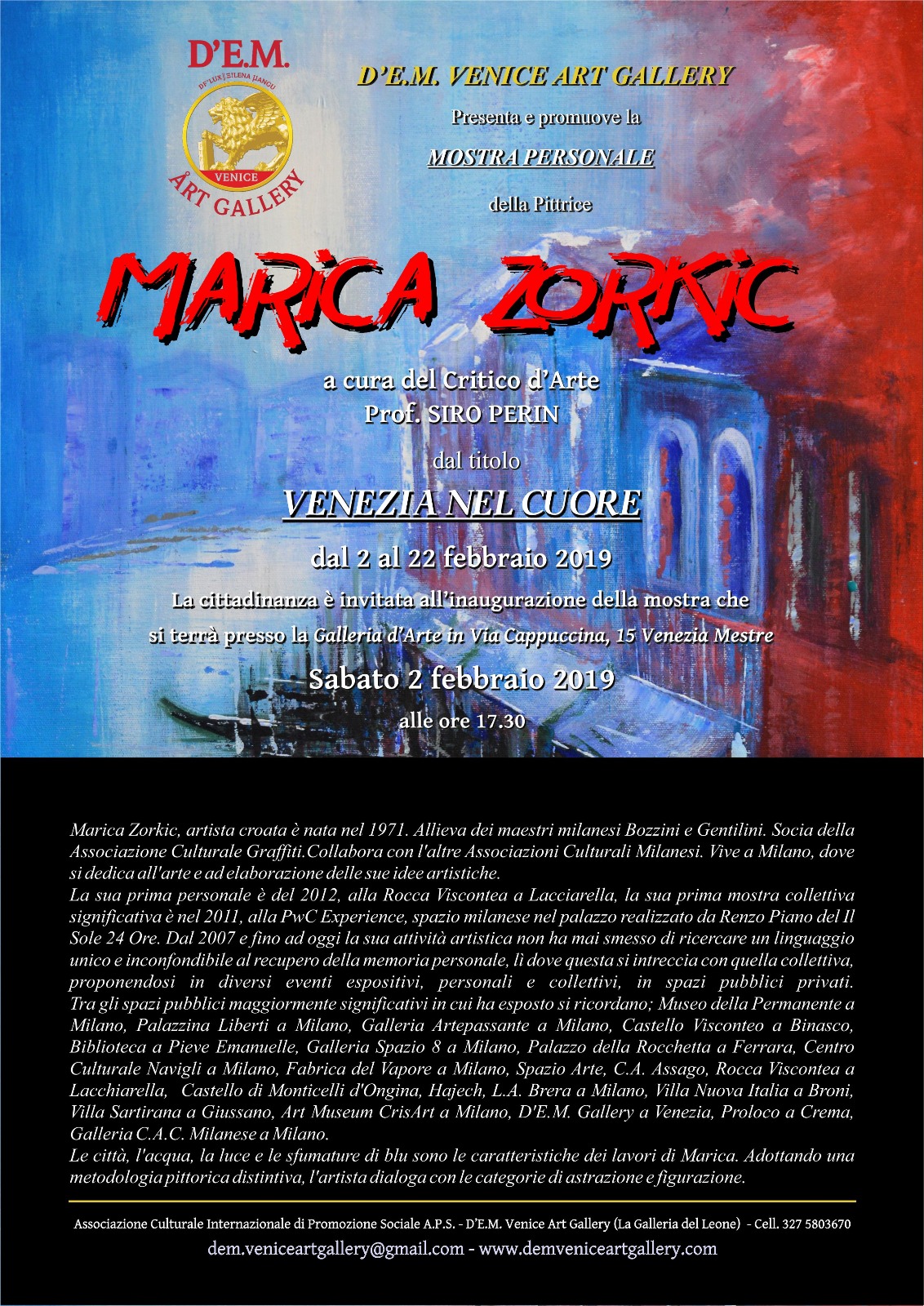Marica Zorkic Venezia nel Cuore