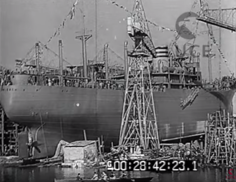 Il varo della nave Sestriere - Italia 1942 