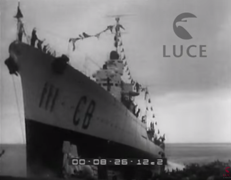 Il varo del cacciatorpediniere Carabiniere - Riva Trigoso, Genova