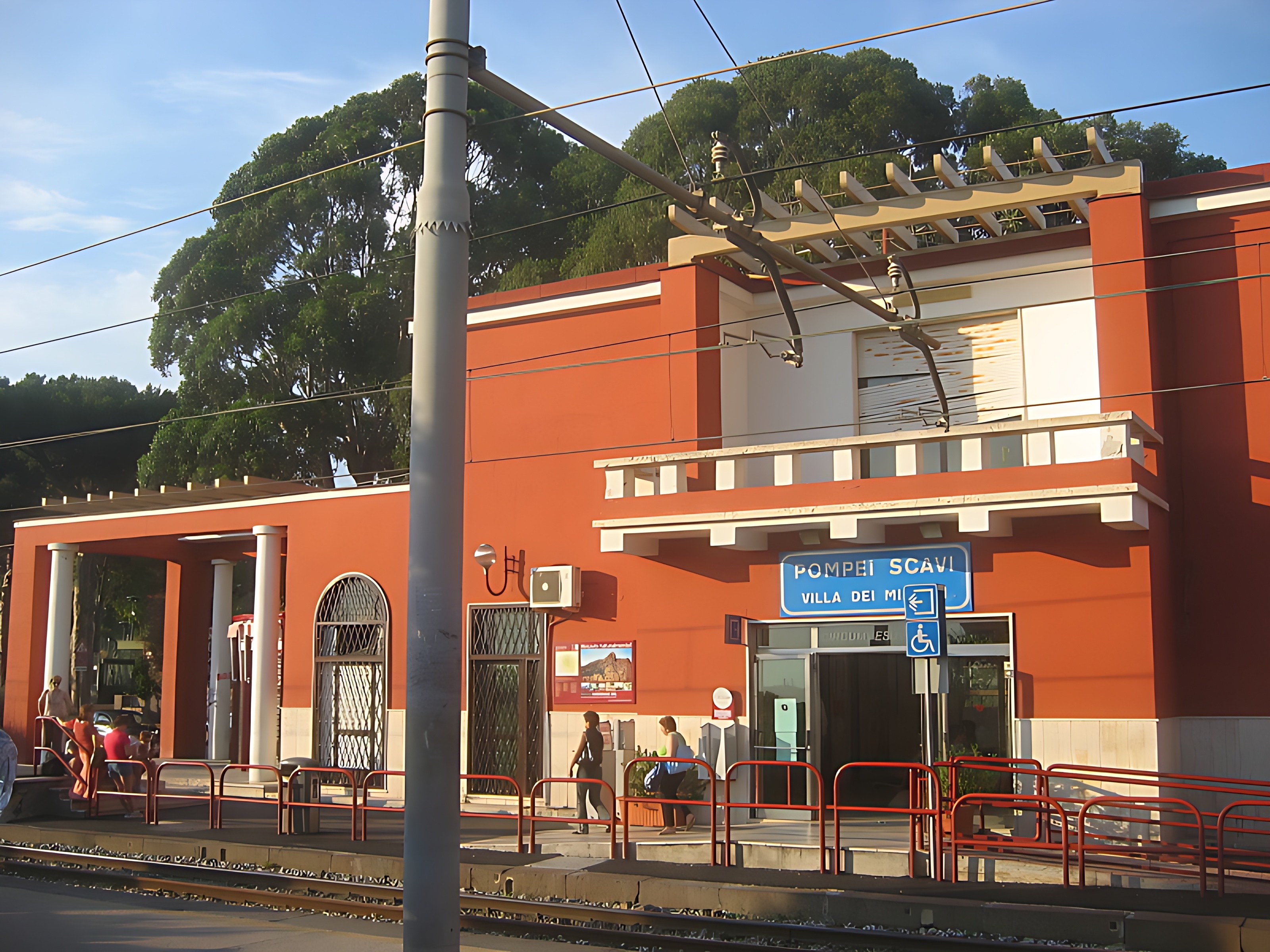 Stazione Ferroviaria Pompei Scavi , Villa dei misteri - Pompei , Napoli - Ing. Arch. Marcello Canino - 1932