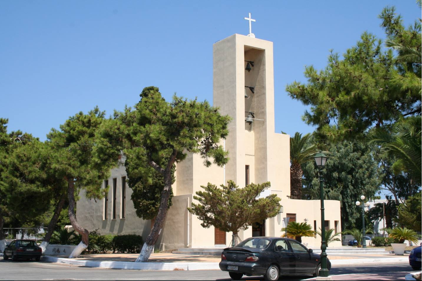 Chiesa di San Francesco oggi San Nicola - Portolago , Isola di Leros oggi Lakki , Grecia - Arch. Armando Bernabiti 
