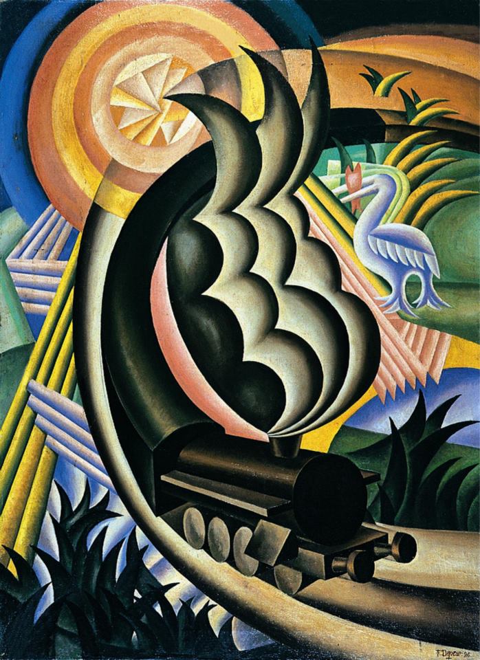 Il treno -Â Fortunato Depero