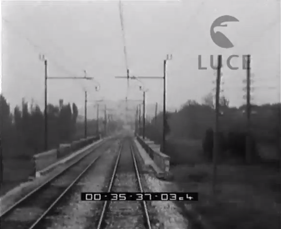 B.M. inaugura la nuova linea ferroviaria Ancona-Bologna-Milano - Ancona - 1938  