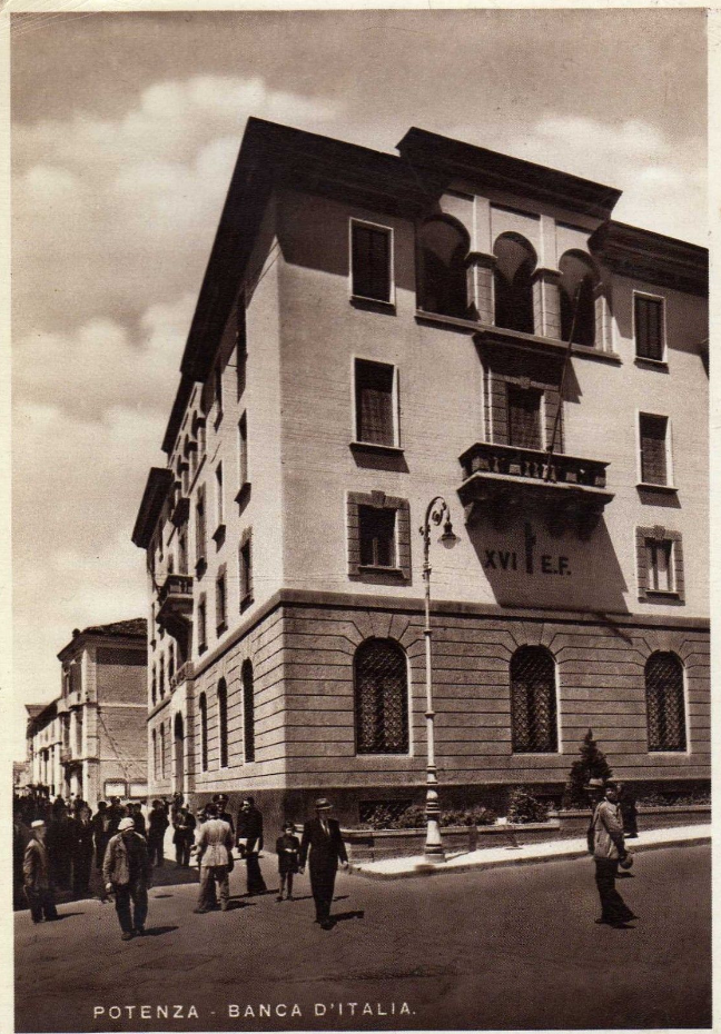 Cartolina Banca d'Italia - Potenza