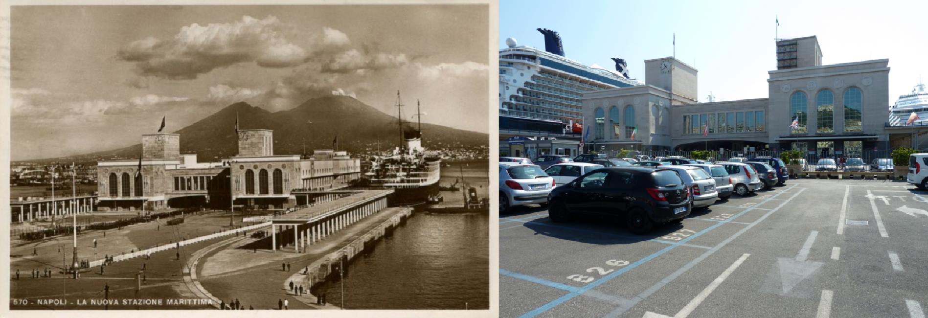 Stazione Marittima del Littorio oggi Stazione marittima - Napoli - 1936