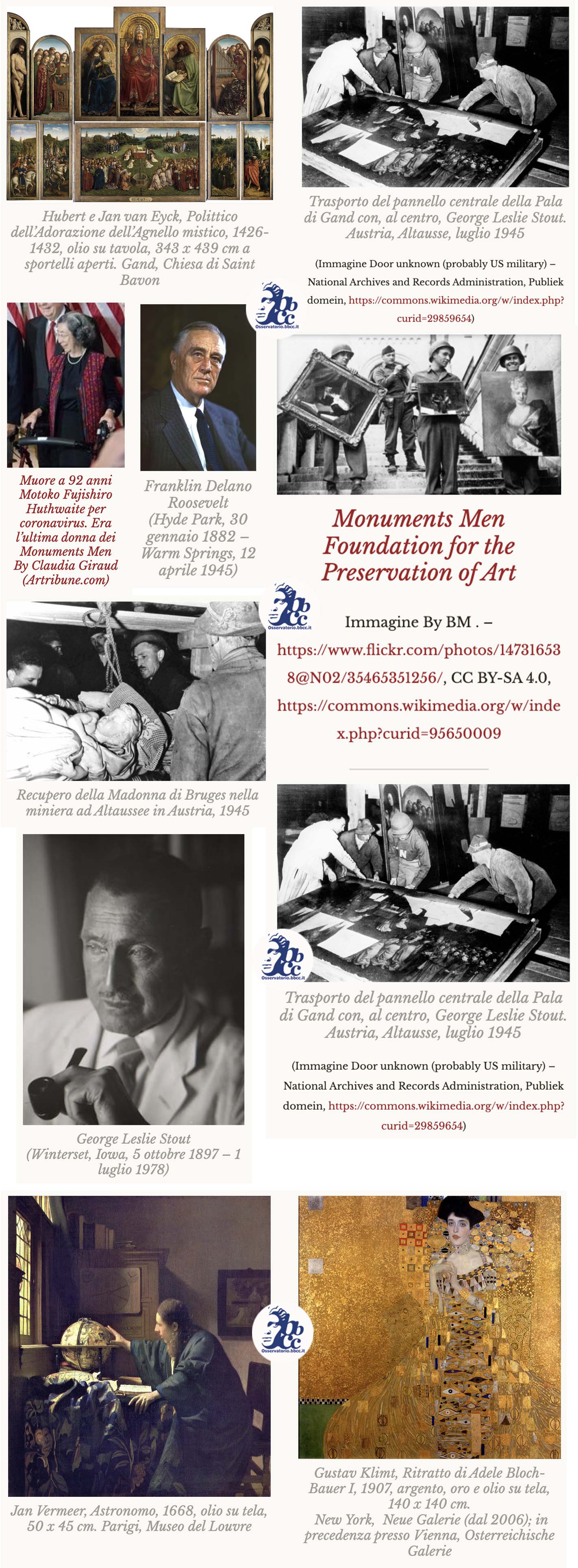 I Monuments Men e le Monuments Women durante la Seconda Guerra Mondiale