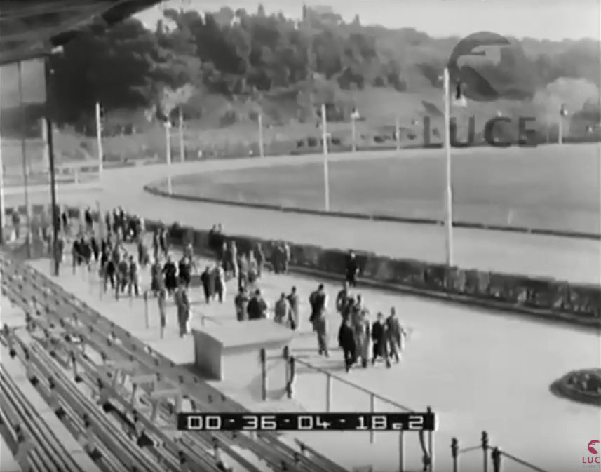 La pista dell'ippodromo di Villa Glori a Roma
