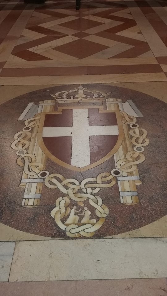 Particolare della pavimentazione interna della Basilica superiore di San Francesco - Assisi, Perugia