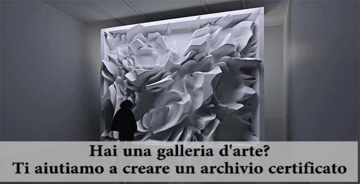 Sei una gelleria d'arte? Ti aiutiamo a creare un archivio certificato