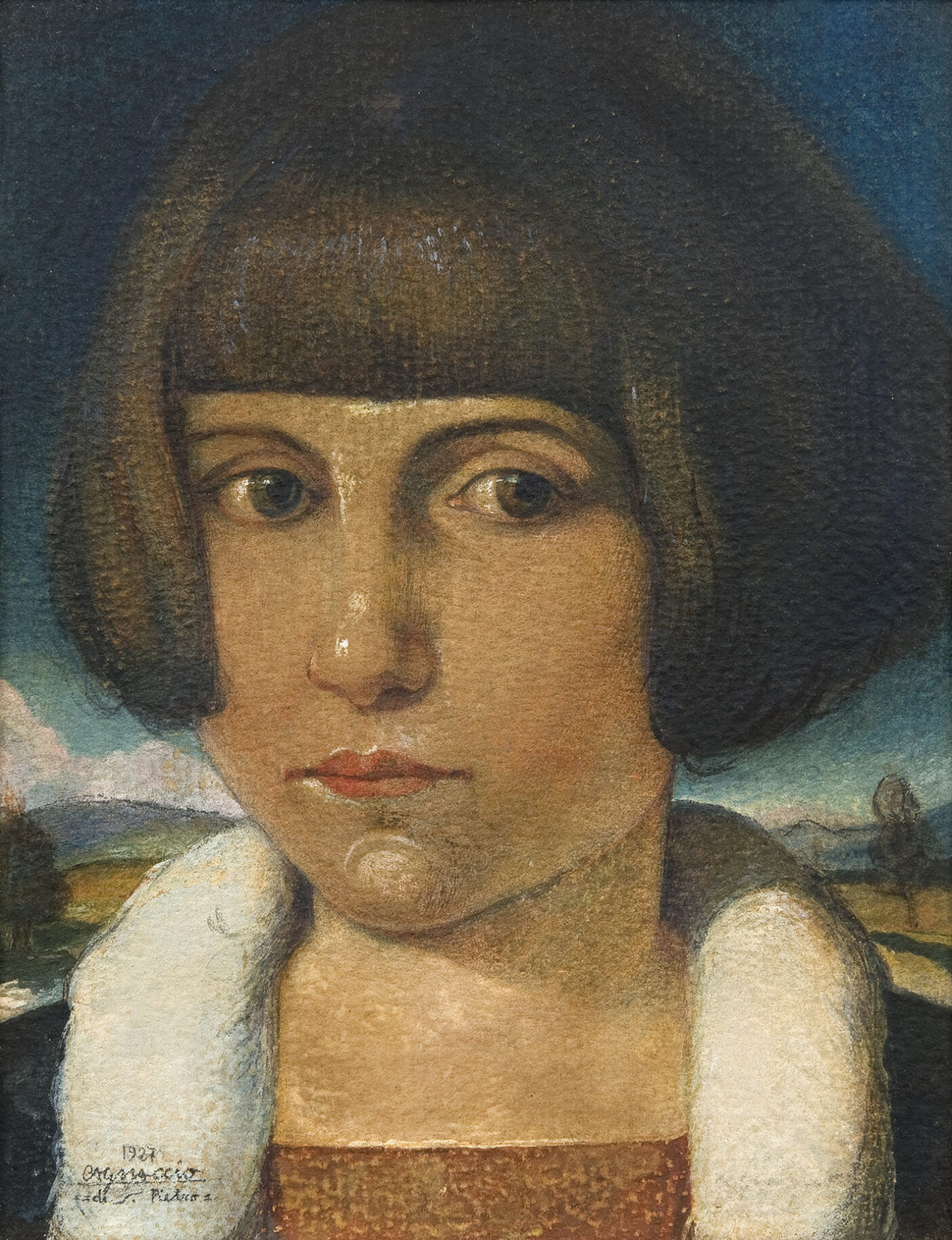 Figura di fanciulla - Cagnaccio di San Pietro ( Natalino Bentivoglio Scarpa ) 1927