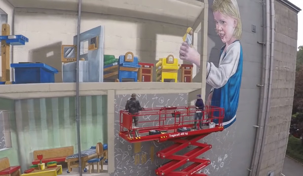 Street Art can transform a boring urban environment