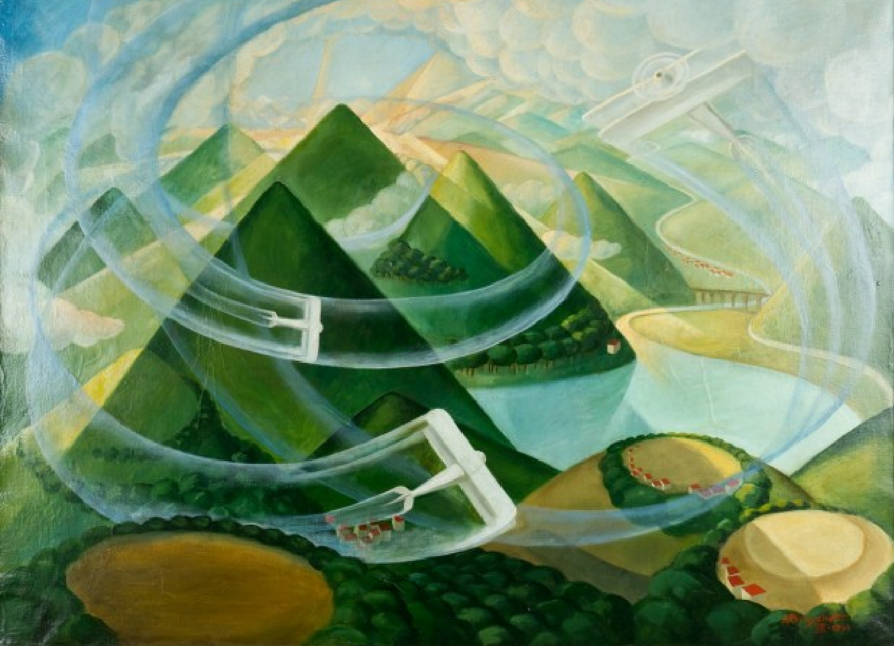Acrobazie tra monti e laghi - Alessandro Bruschetti 1933