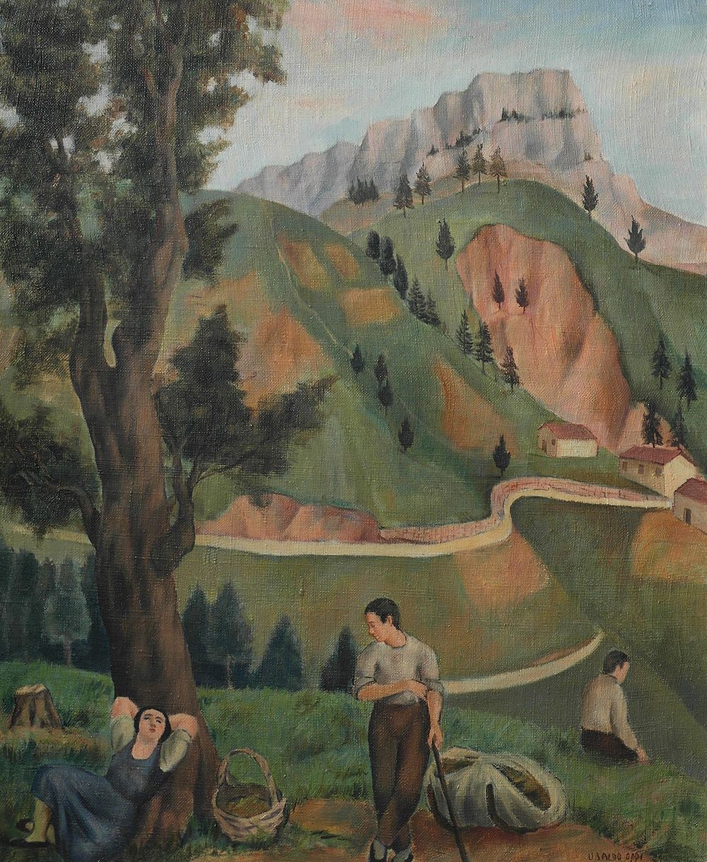 Paesaggio cadorino - Ubaldo Oppi - 1924