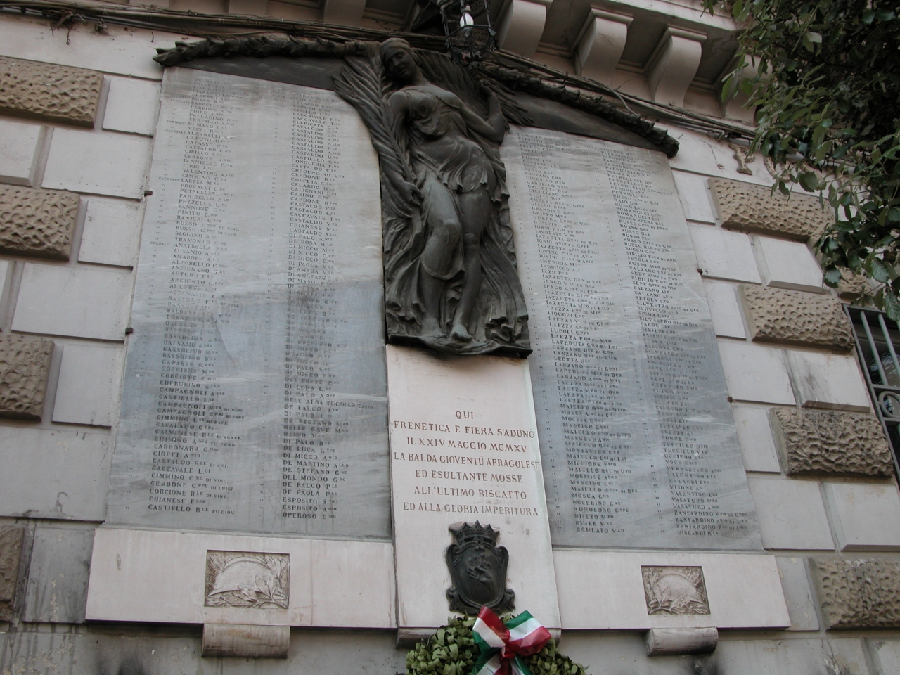Monumento ai Caduti - Afragola , Napoli - Opera Raffaele Ferrara - 1923 