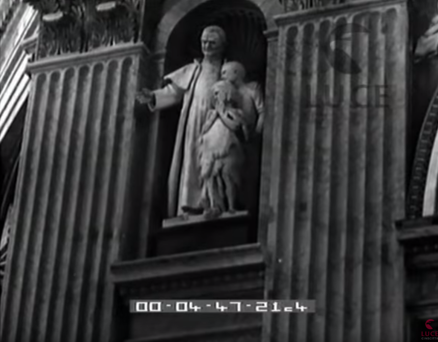 L'inaugurazione del monumento a Don Bosco in San Pietro - Roma - 1936