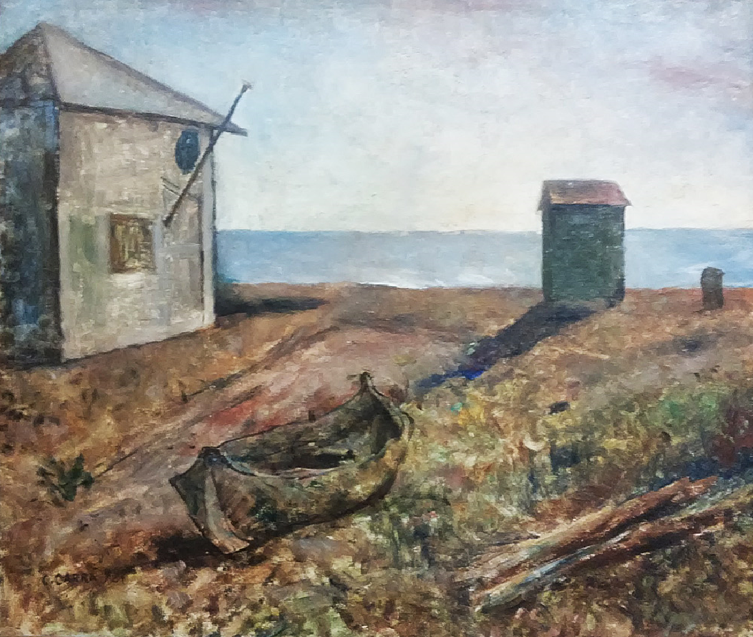 Tramonto al mare - Carlo Carrà - 1927