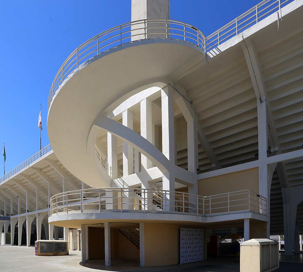 Particolare scala elicoidale , ex stadio Giovanni Berta , oggi stadio Artemio Franchi - Firenze - Ing. Pier Luigi Nervi , Ing. Gioacchino Luigi Mellucci - 1930 - 32