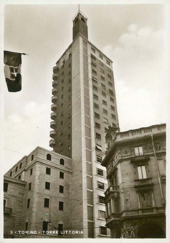 Piemonte ) Torre Littoria - Torino - Arch. Armando Melis de Villa , Ing. Giovanni Bernocco , Giorgio Scanagatta - 1933 , 34