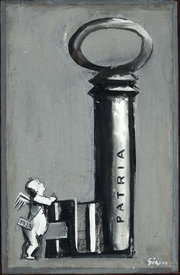 Per aprire le porte dell'avvenire (la chiave della Patria) - Mario Sironi - 1929