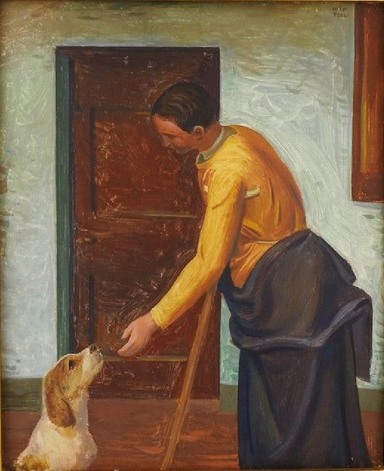 L'amico fedele (il cane e la sciancata-La paralitica) Mario Tozzi - 1938 ca