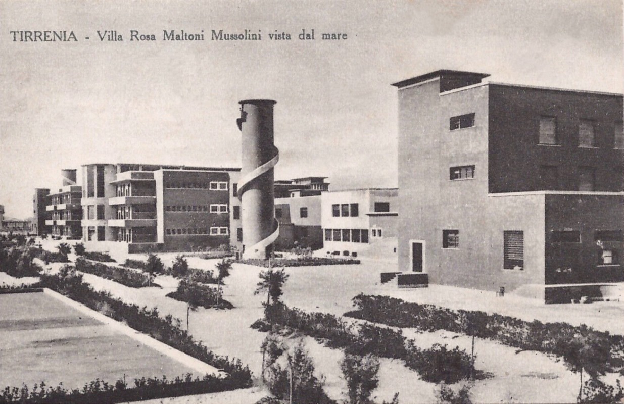 Toscana ) Colonia Marina Rosa Maltoni Mussolini - Tirrenia , Calambrone , Pisa - Arch. Angiolo Mazzoni 1933 (