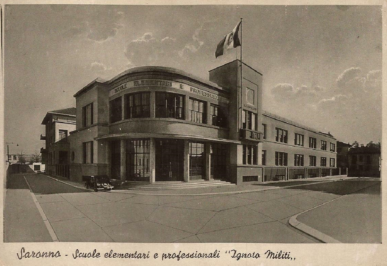 Lombardia ) Scuola Primaria Militi - Saronno , Varese - Ing. Gino Minoretti - 1936