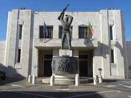 Monumento a Filippo Corridoni e Piazza Corridoni - Corridonia , Macerata - Opera Oddo Aliventi - Piazza Arch. Giuseppe Marrani , Ing. Pirro Francalancia 1936 